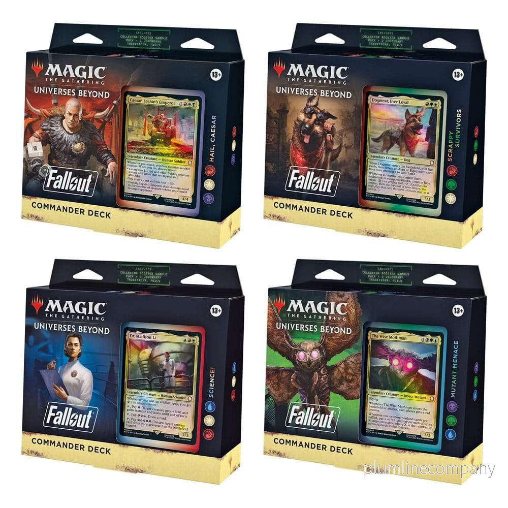 Magic: The Gathering Universes Beyond: Fallout Commander Decks Display (4) engelska