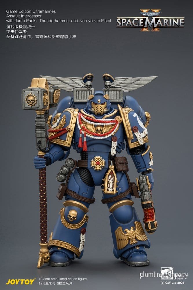 Warhammer Actionfigur Spelledition Ultramarines Assault Intercessor 12 cm - Bild 2