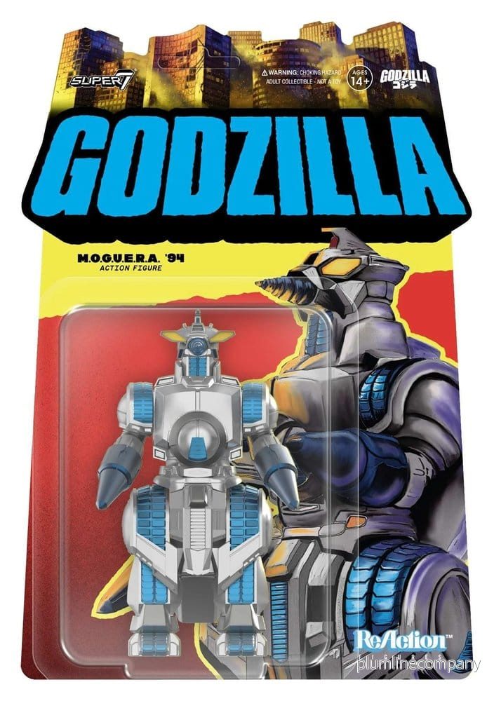 Godzilla Toho ReAction Actionfigur M.O.G.U.E.R.A. 10 cm – Samlarobjekt från Super7