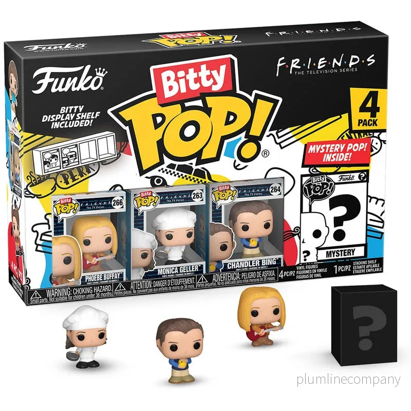 Bitty POP! Friends Phoebe 4-pack – Samling av Figurer Bitty POP! Friends Phoebe 4-pack – Samling av Figurer
