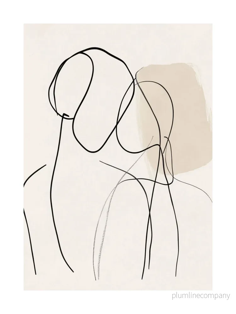 Abstract Couple Poster