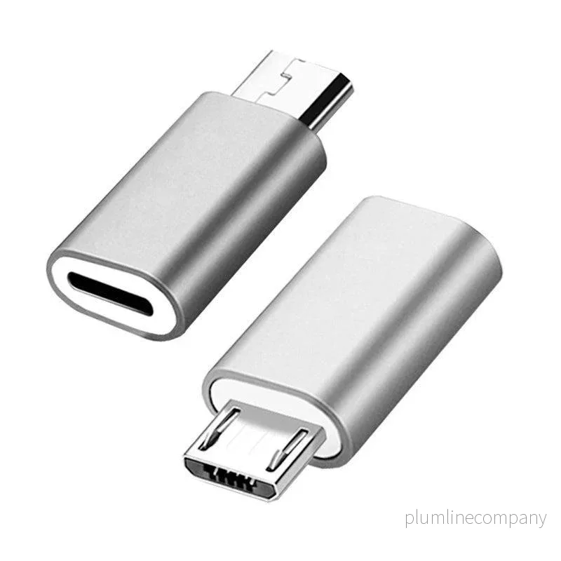 NÖRDIC Lightning till Micro USB Adapter space grey metal NÖRDIC Lightning till Micro USB Adapter space grey metal