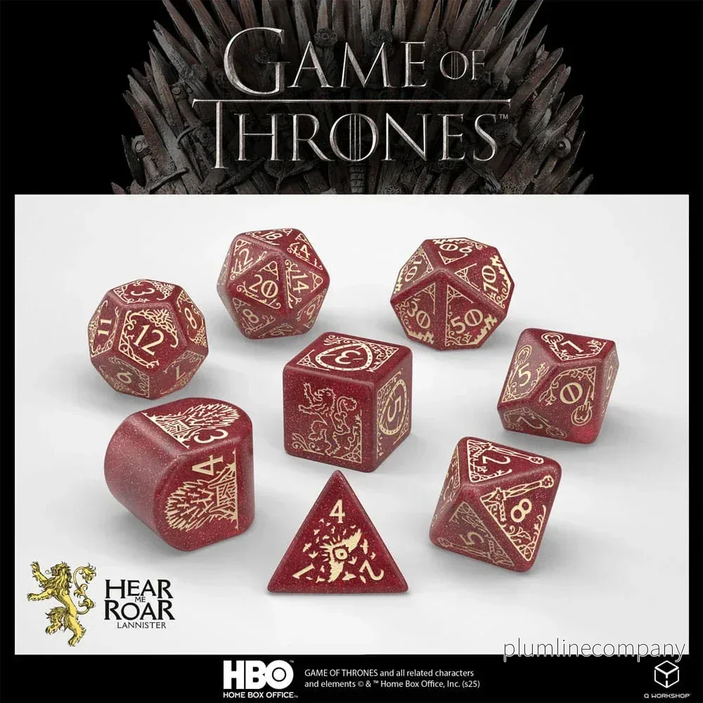 Game of Thrones Tärningsset Lannister (8)