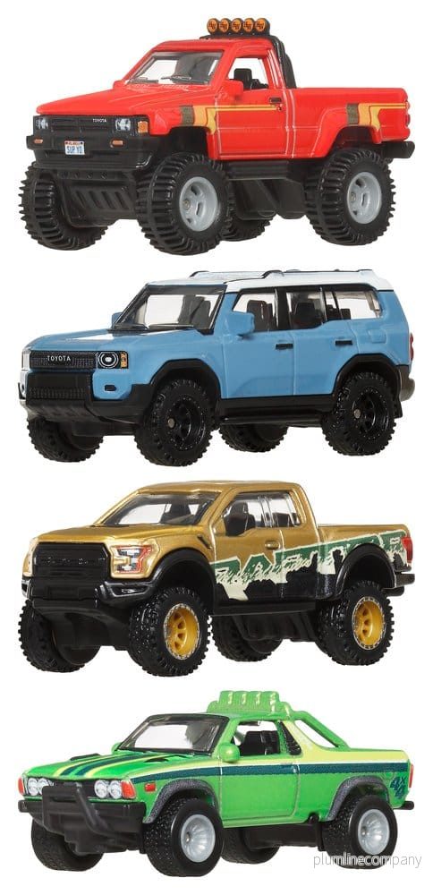 Hot Wheels Premium Die-Cast Fordonsset 1/64 Skala Bilkultur 976H Sortiment (10) - Bild 2