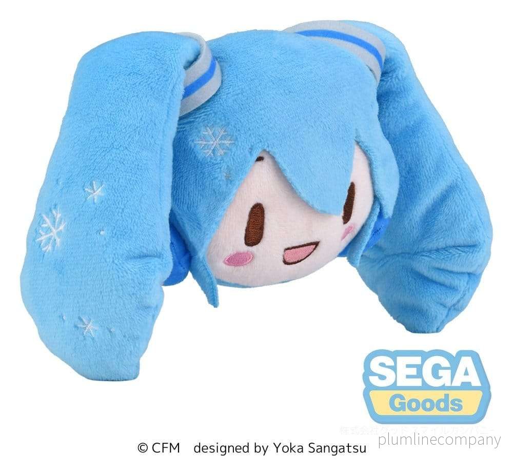 Snow Miku Fuwa Petit Plush Figure Face Mascot - Bild 3