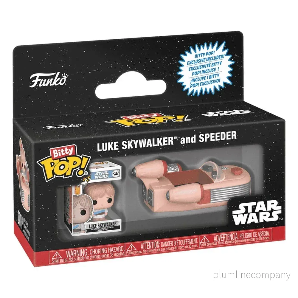 Star Wars Bitty POP! Rides Figur Luke Skywalker och Speeder - Bild 3