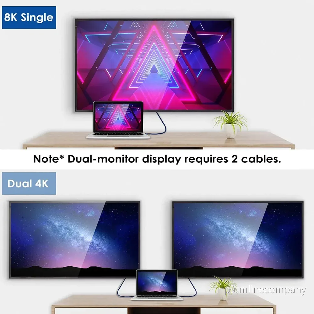 NÖRDIC 1,5m Thunderbolt 4 USB-C kabel 40Gbps 100W laddning 8K video kompatibel med USB 4 och Thunderbolt 3 - Bild 2