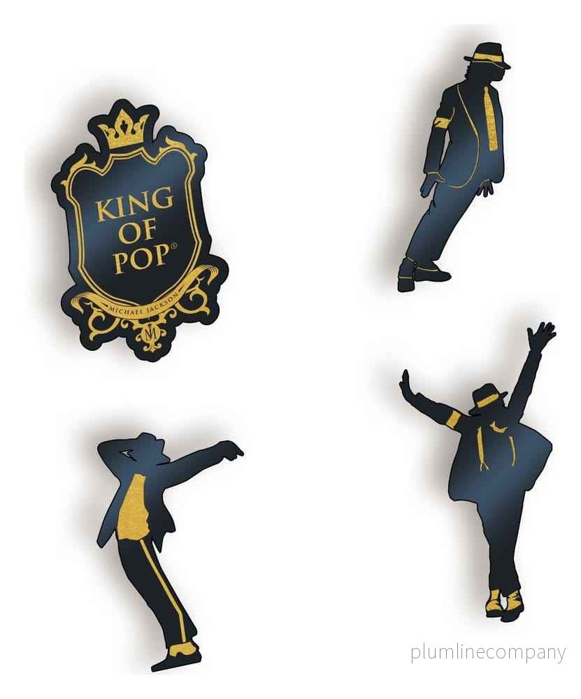 Michael Jackson Pins Set (4 stycken) - Bild 2
