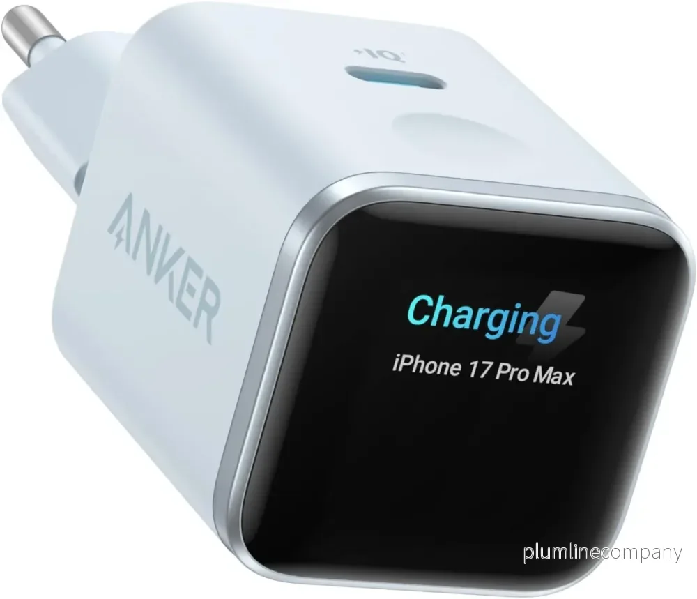 Anker Nano 45W Smart Display USB-C-laddare 45W, vit Anker Nano 45W Smart Display USB-C-laddare 45W, vit