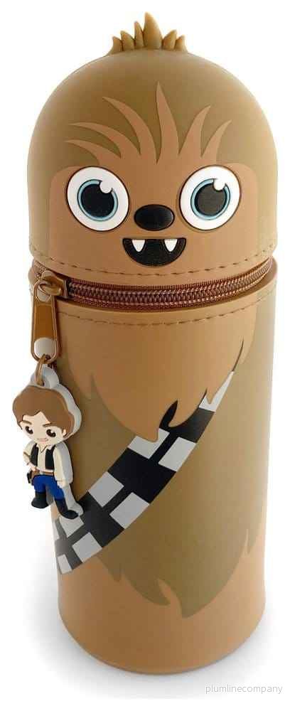 Star Wars Pennfodral Chewbacca 18 cm – Silikon 3D-fodral med dragkedja och expanderbar botten Star Wars Pennfodral Chewbacca 18 cm – Silikon 3D-fodral med dragkedja och expanderbar botten
