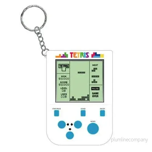 Tetris Mini Retro Handheld Videospel Nyckelring Tetris Mini Retro Handheld Videospel Nyckelring