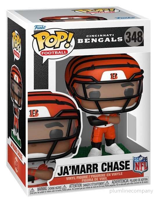 NFL POP! Figur: Bengals - Ja'Marr Chase (transparent visir) 9 cm - Bild 2