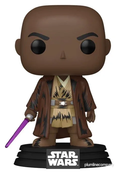 Star Wars: Mandalorian & Grogu POP! Figur Mace Windu (Retro) 9 cm Star Wars: Mandalorian & Grogu POP! Figur Mace Windu (Retro) 9 cm