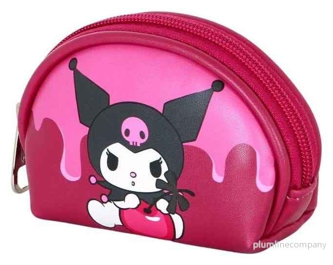 Sanrio Avslappnad Oval Myntbörs Kuromi Körsbär Sanrio Avslappnad Oval Myntbörs Kuromi Körsbär