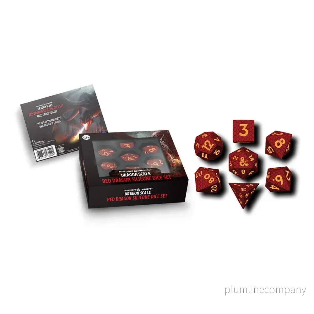Dungeons & Dragons Premium Silicon Dice Set Dragon Scale Red (7) - Bild 2