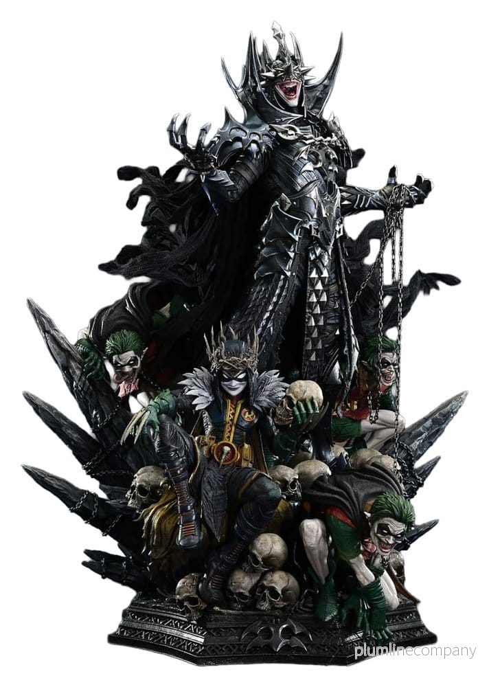 DC Comics Museum Masterline staty 1/3 Dark Nights: Death Metal The Batman Who Laughs & Robin King 85 cm