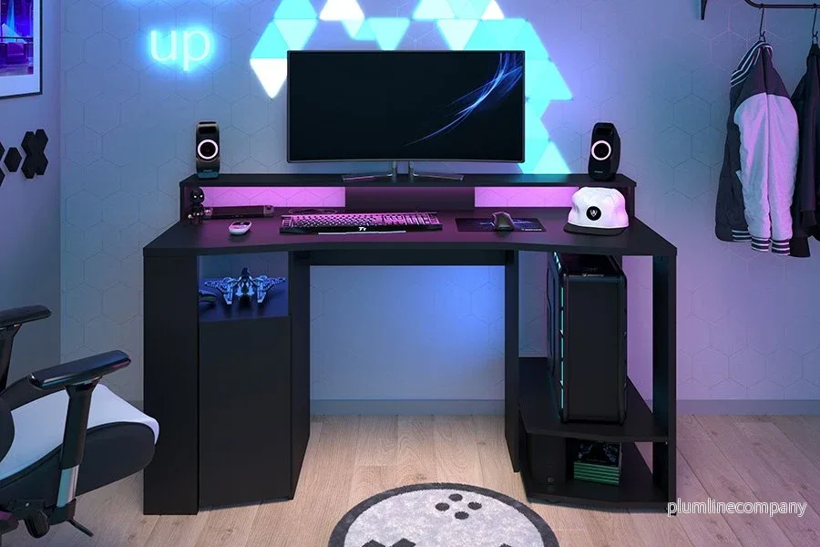 Gamingbord med LED-lampor från Parisot Gamingbord med LED-lampor från Parisot