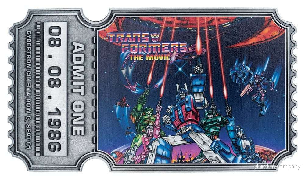 Transformers Replica The Movie 40th Anniversary filmbiljett Limited Edition 9 x 16 cm Transformers Replica The Movie 40th Anniversary filmbiljett Limited Edition 9 x 16 cm
