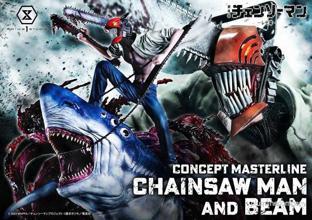 Chainsaw Man Concept Masterline Series staty 1/6 Chainsaw Man & Beam 73 cm - Bild 2
