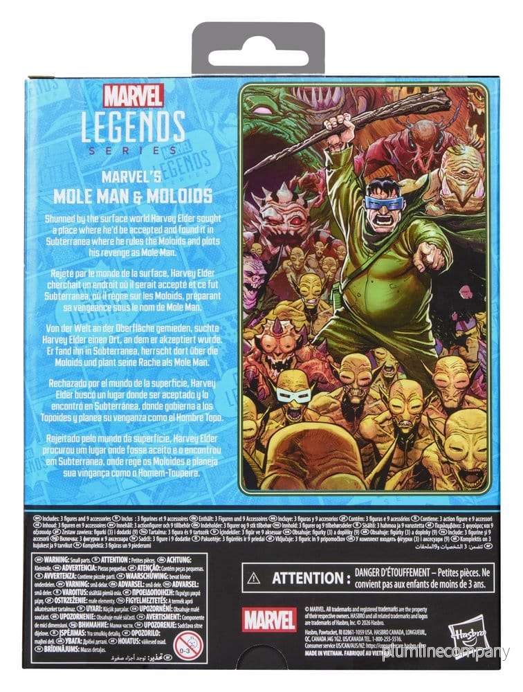 Fantastic Four Marvel Legends actionfigur 3-pack Marvel's Mole Man & Moloids 15 cm - Bild 2