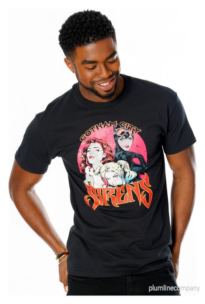Gotham City Sirens T-shirt Vintage Affisch Gotham City Sirens T-shirt Vintage Affisch