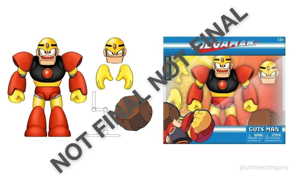 Mega Man Actionfigur Guts Man 15 cm Mega Man Actionfigur Guts Man 15 cm