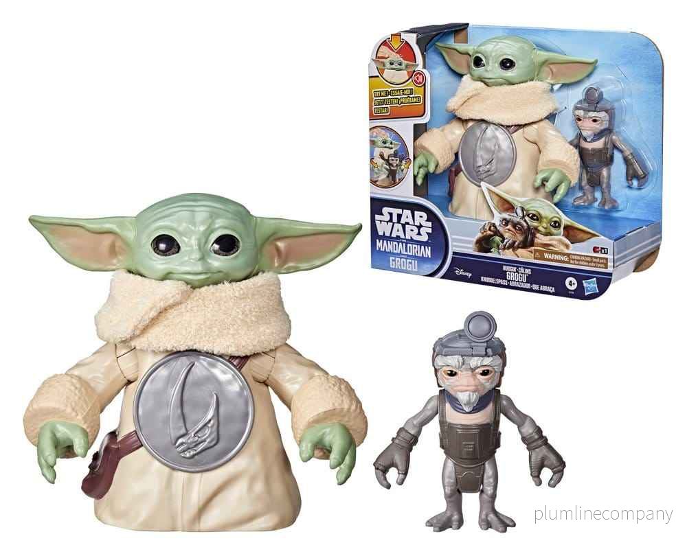 Star Wars: The Mandalorian & Grogu Elektronisk Actionfigur Huggin' Grogu & Anzellan 17 cm - Bild 3
