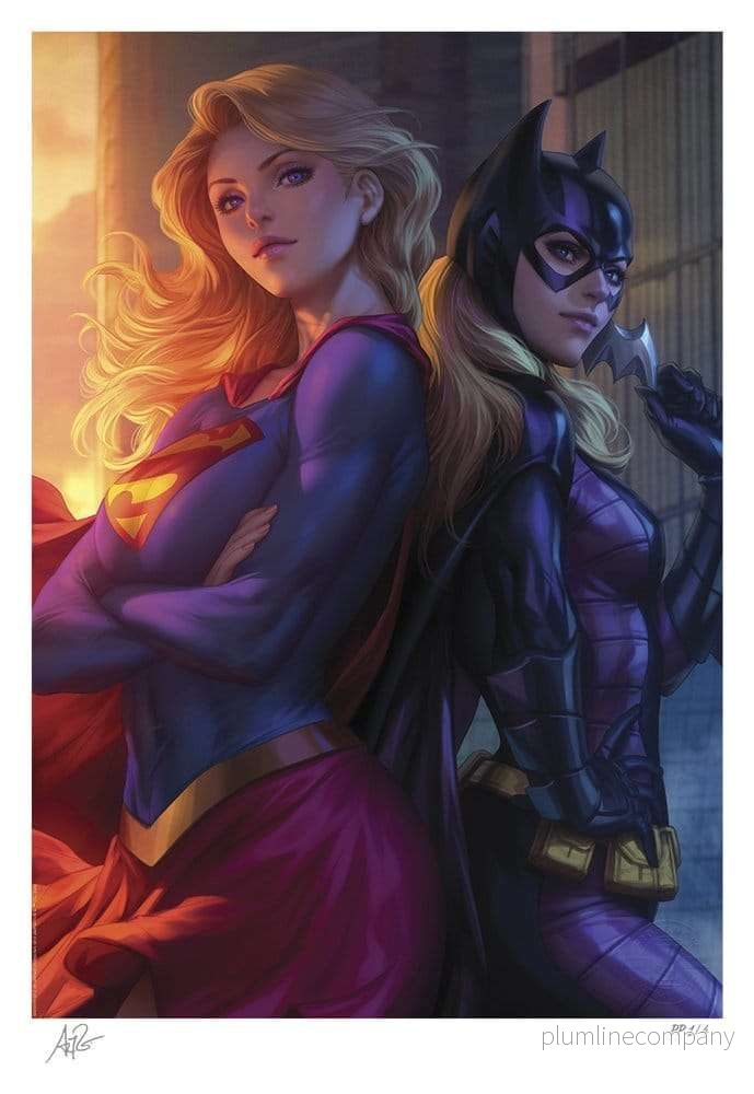 DC Comics Fine Art Print Supergirl & Batgirl 61 x 46 cm – utan ram DC Comics Fine Art Print Supergirl & Batgirl 61 x 46 cm – utan ram