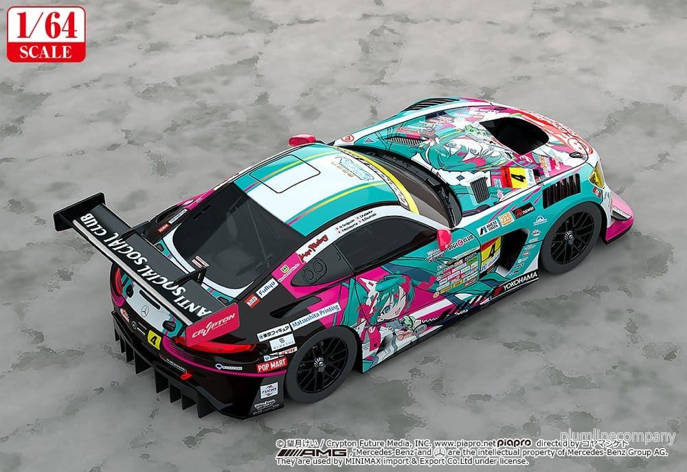 Hatsune Miku GT Project Fordonsmodell 1/64 AMG 2025 Presentation, 7 cm - Bild 3