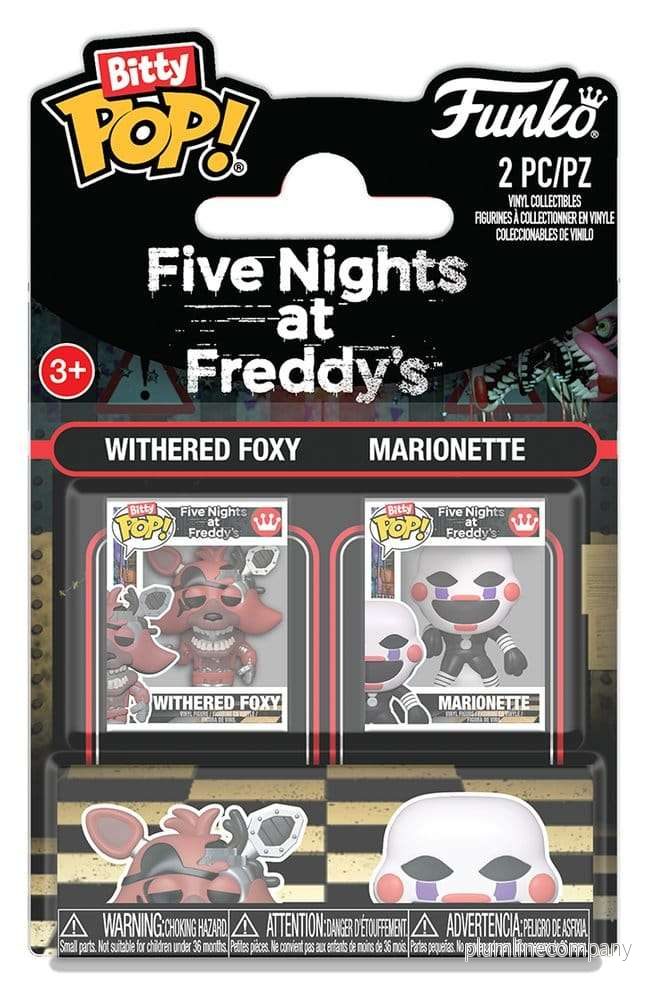 Five Nights at Freddy’s Bitty POP! figur 2-pack Withered Foxy & Marionette 2 cm Five Nights at Freddy’s Bitty POP! figur 2-pack Withered Foxy & Marionette 2 cm