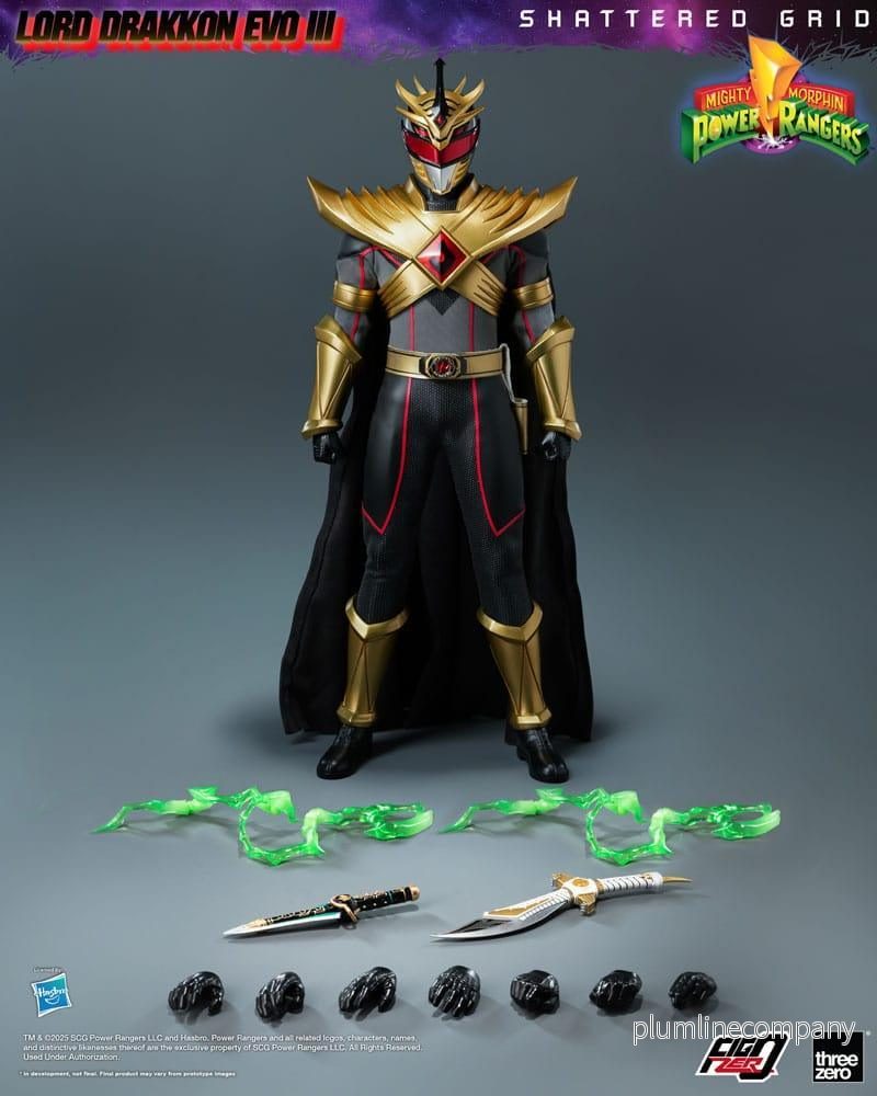Mighty Morphin Power Rangers Shattered Grid FigZero Action Figur 1/6 Lord Drakkon Evo III 30 cm - Bild 3