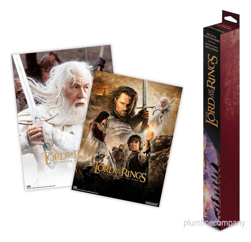 Lord of the Rings Poster Set om 2, 38 x 52 cm Lord of the Rings Poster Set om 2, 38 x 52 cm