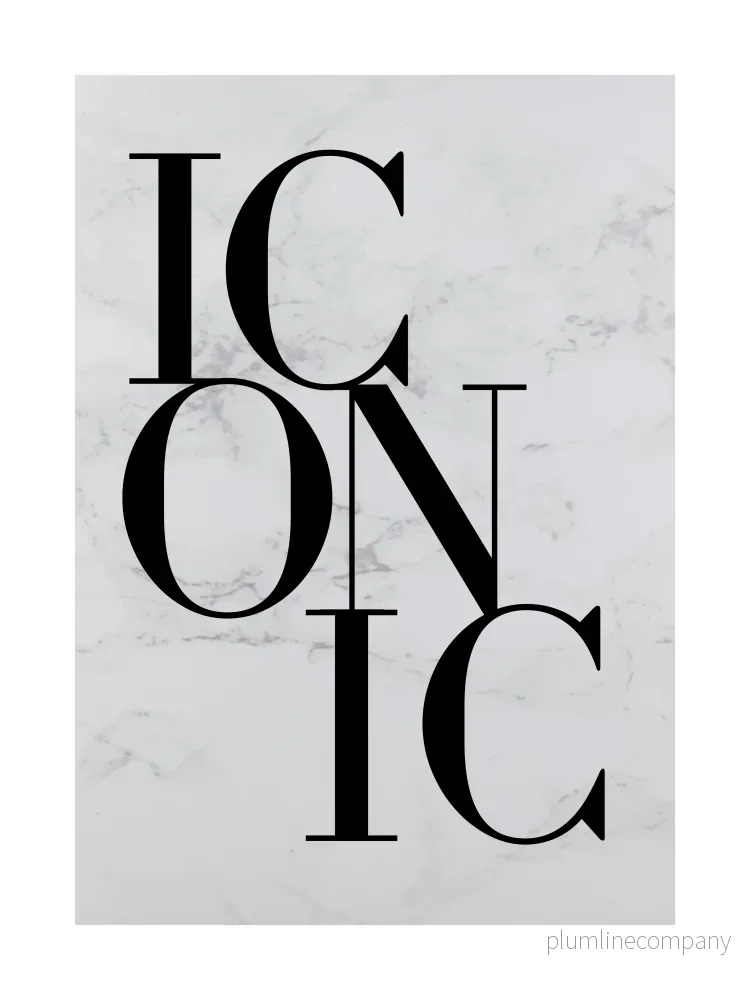 Iconic Typography Poster