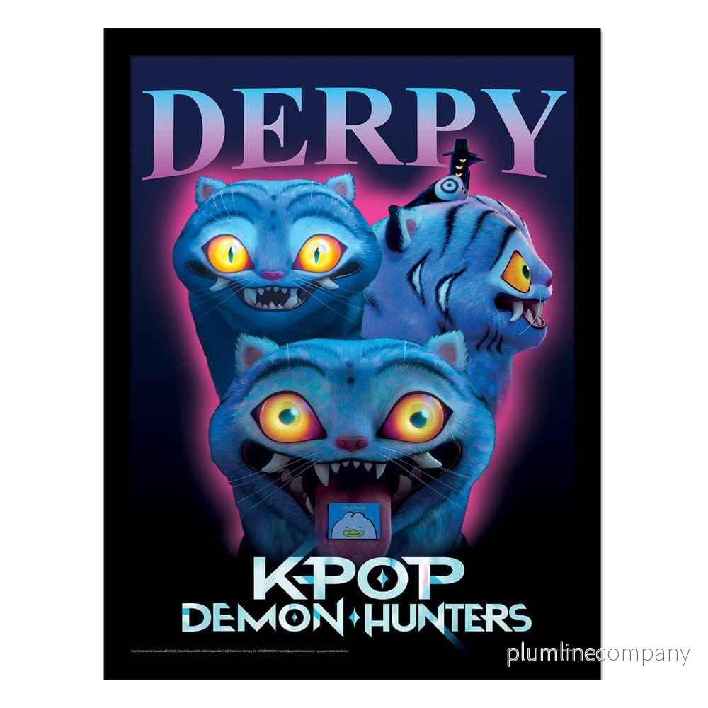 KPop Demonjägare Samlaraffisch Inramad Poster Derpy KPop Demonjägare Samlaraffisch Inramad Poster Derpy