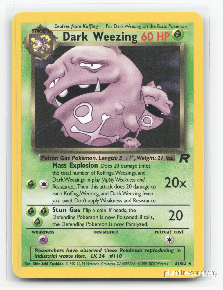 Dark Weezing 31/82 – Team Rocket Dark Weezing 31/82 – Team Rocket