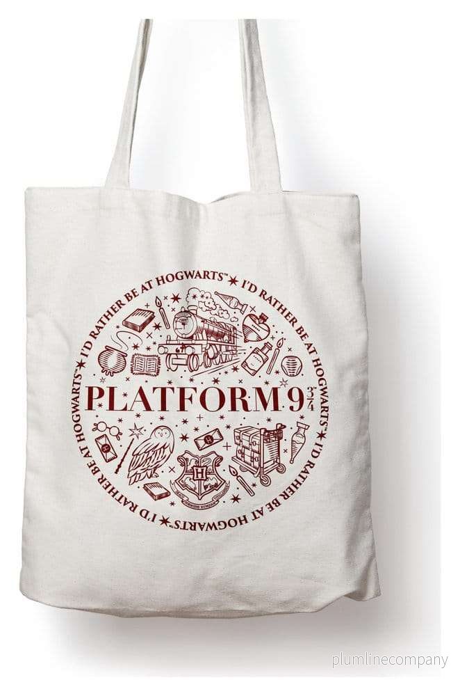 Harry Potter tygkasse Platform 9 3/4 i bomull