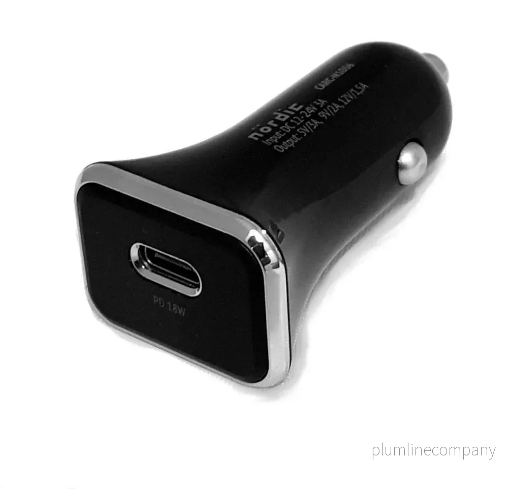 NÖRDIC Snabb billaddare USB C Power Delivery 18W NÖRDIC Snabb billaddare USB C Power Delivery 18W