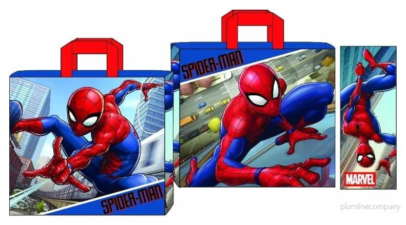 Spider-Man Shopping Bag – Rymlig och hållbar shoppingväska med officiellt licensierat Spider-Man motiv Spider-Man Shopping Bag – Rymlig och hållbar shoppingväska med officiellt licensierat Spider-Man motiv