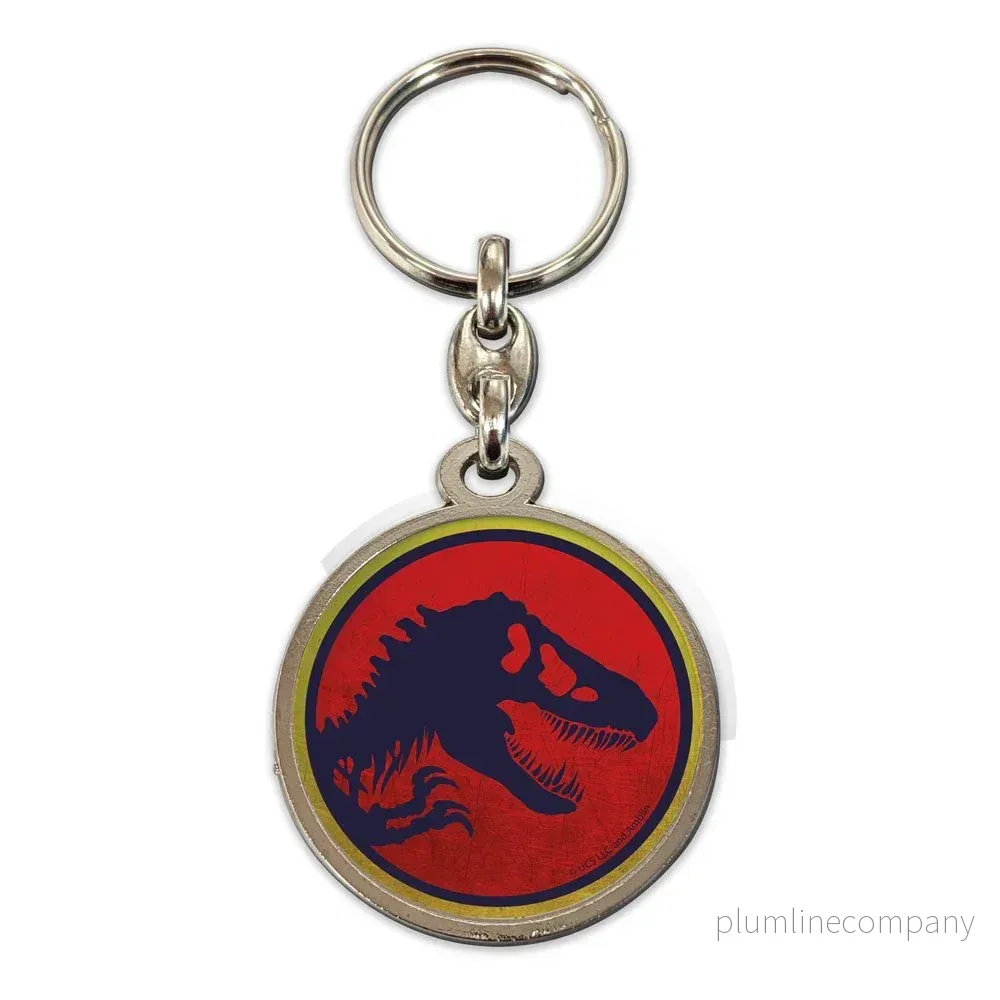 Jurassic Park Metallnyckelring Logo 7 cm Jurassic Park Metallnyckelring Logo 7 cm