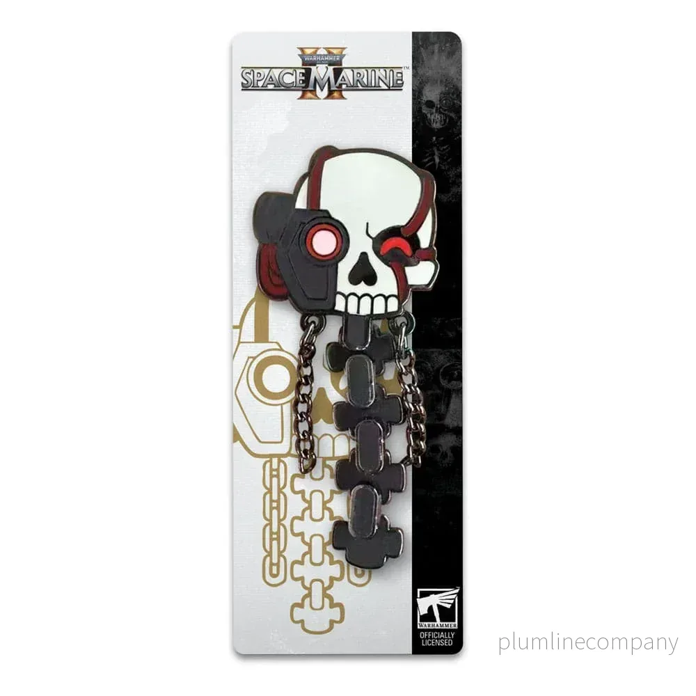Space Marine 2 Pin Badge Servo Skull 5 cm - Bild 3