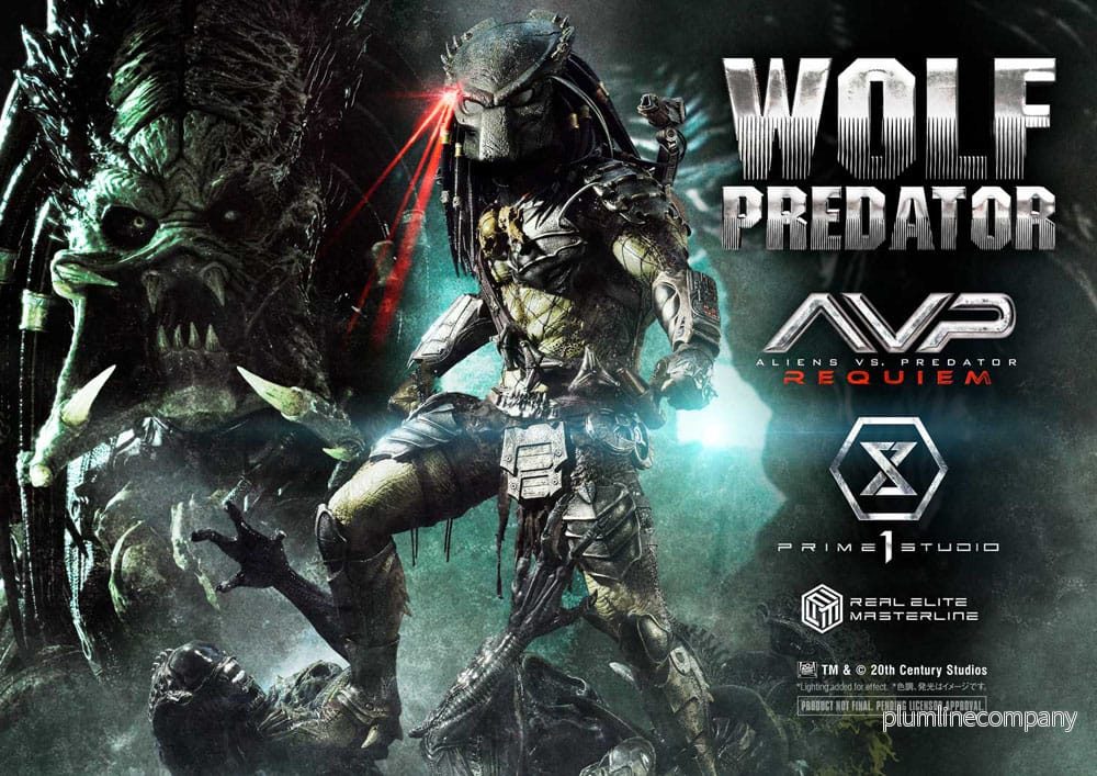 Alien vs. Predator Real Elite Masterline Series Staty 1/3 Requiem Wolf Predator 95 cm - Bild 2