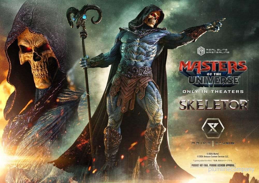Masters of the Universe (2026 Film) Real Elite Masterline Series Staty 1/3 Skeletor 95 cm - Bild 2
