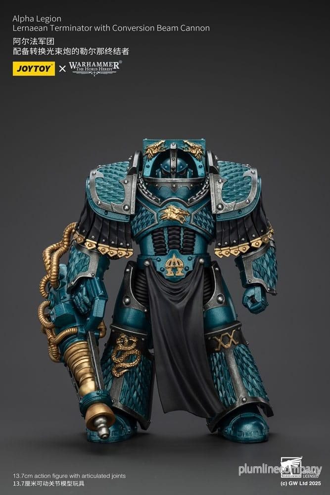 Warhammer The Horus Heresy Action Figur Alpha Legion Lernaean Terminator med Conversion Beam Cannon 20 cm Warhammer The Horus Heresy Action Figur Alpha Legion Lernaean Terminator med Conversion Beam Cannon 20 cm