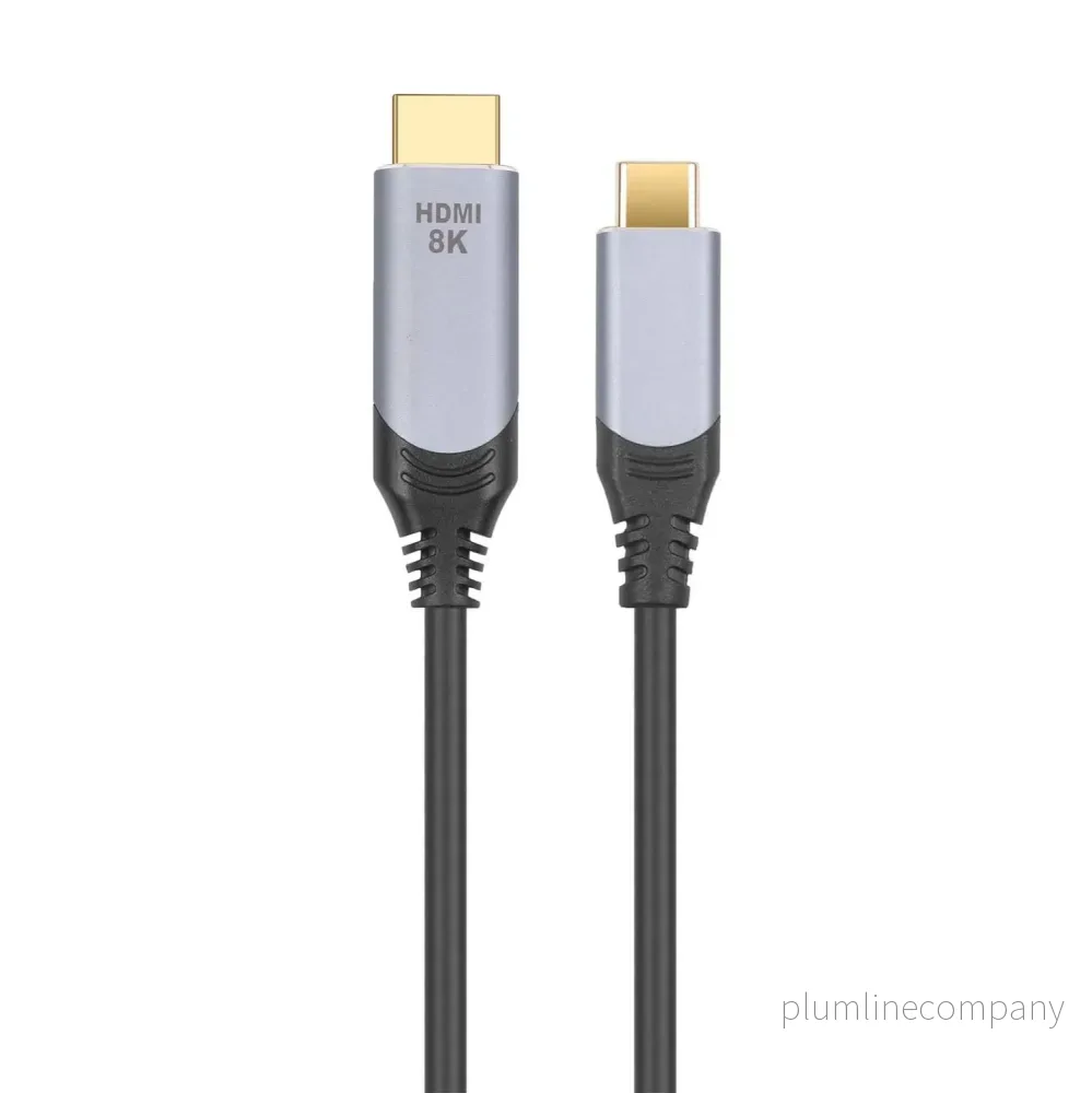 NÖRDIC 5m kabel USB-C till HDMI 2.1 8K30Hz 4K120Hz 48Gbps HDR kompatibel med Thunderbolt 3 och 4 NÖRDIC 5m kabel USB-C till HDMI 2.1 8K30Hz 4K120Hz 48Gbps HDR kompatibel med Thunderbolt 3 och 4