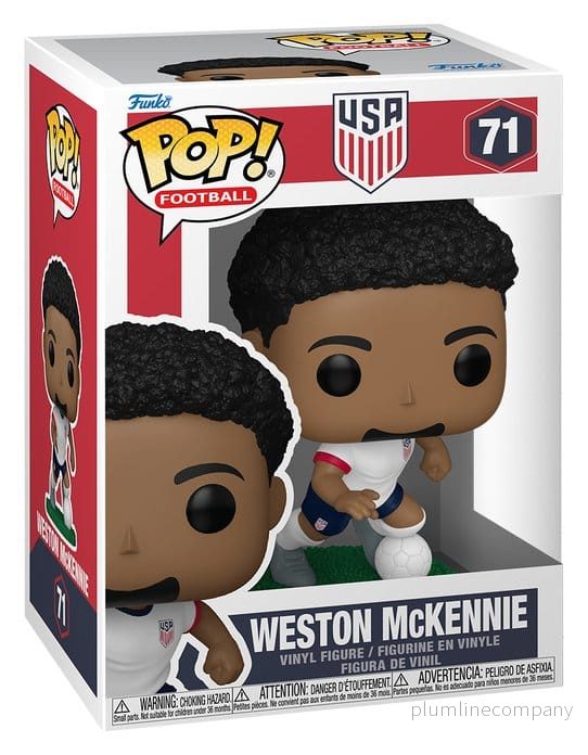 EFL POP! Fotboll Figur USA - Weston McKennie 9 cm - Bild 3