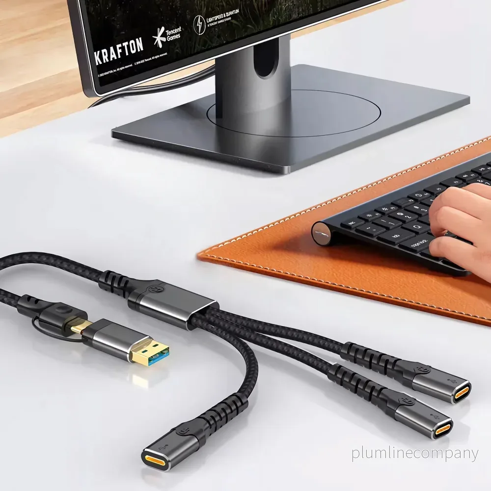 NÖRDIC USB-C/A hubb till 3xUSB-C - Bild 2