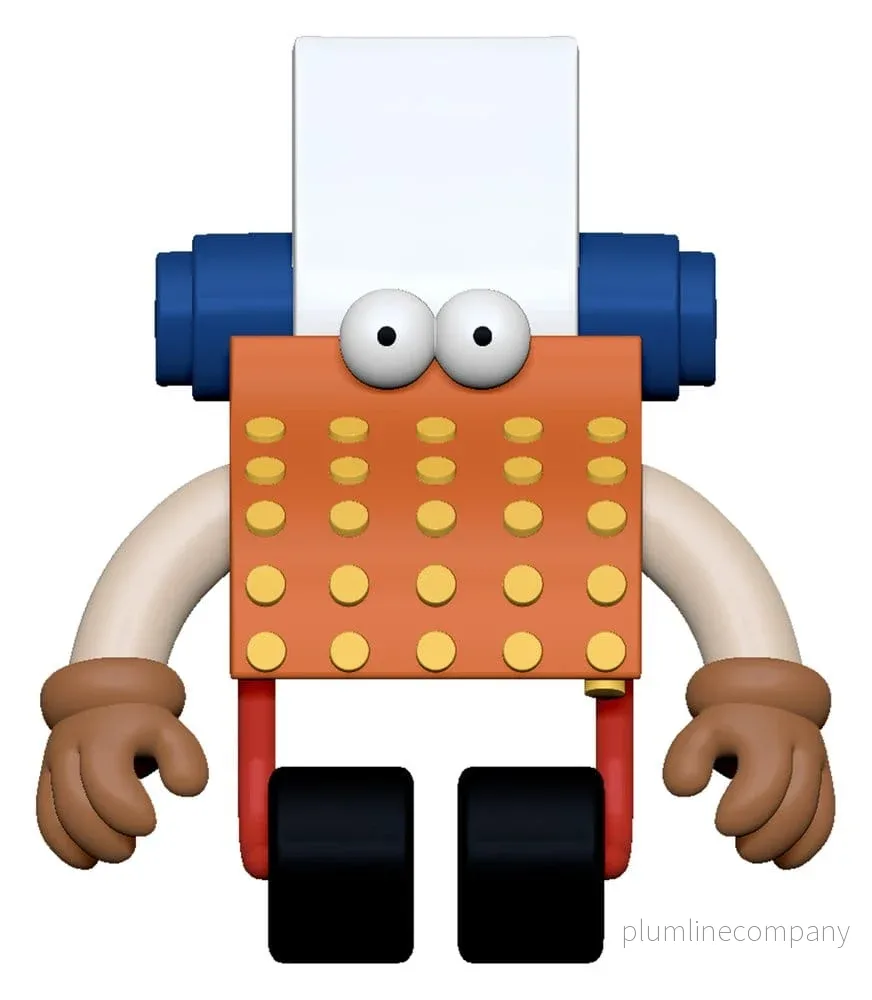 Sesame Street ReAction Action Figur Wave 06 Skrivmaskinskillen 10 cm - Bild 2