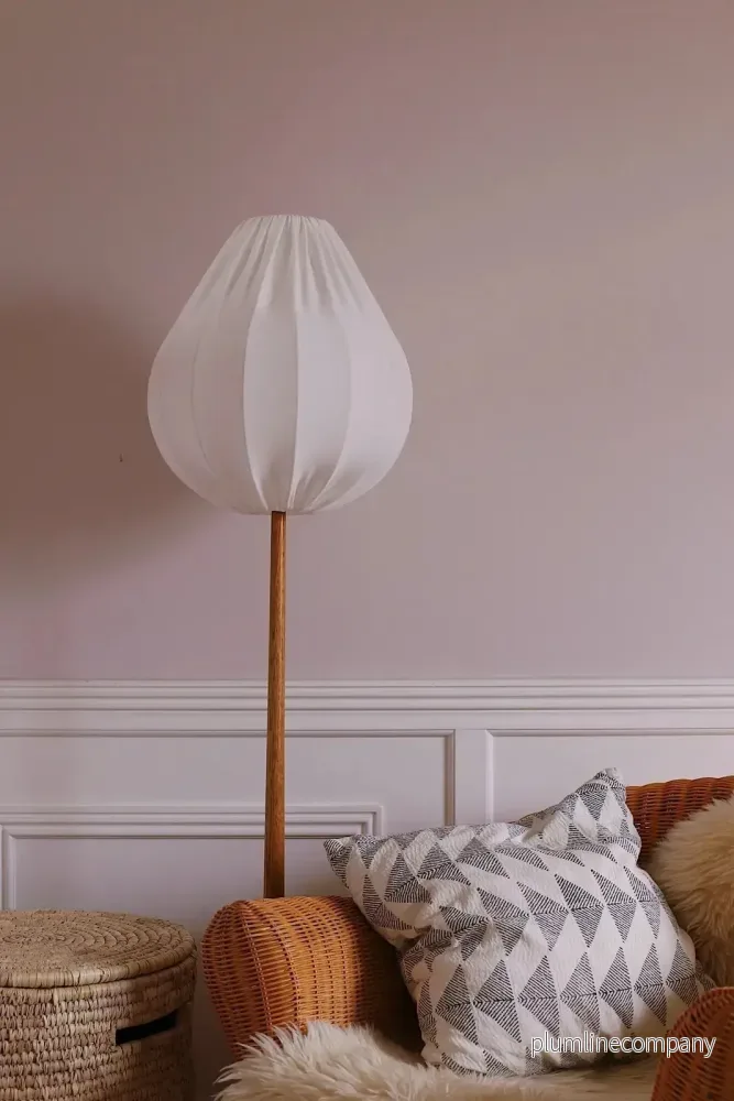 Droppe lampskärm 36 cm till golvlampa och bordslampa Vit - Bild 2