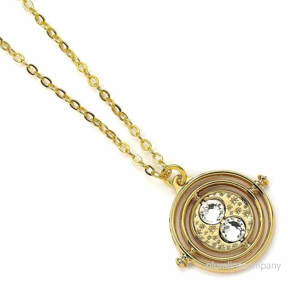 Harry Potter Pendant & Necklace Fixed Time Turner (guldpläterad) Harry Potter Pendant & Necklace Fixed Time Turner (guldpläterad)
