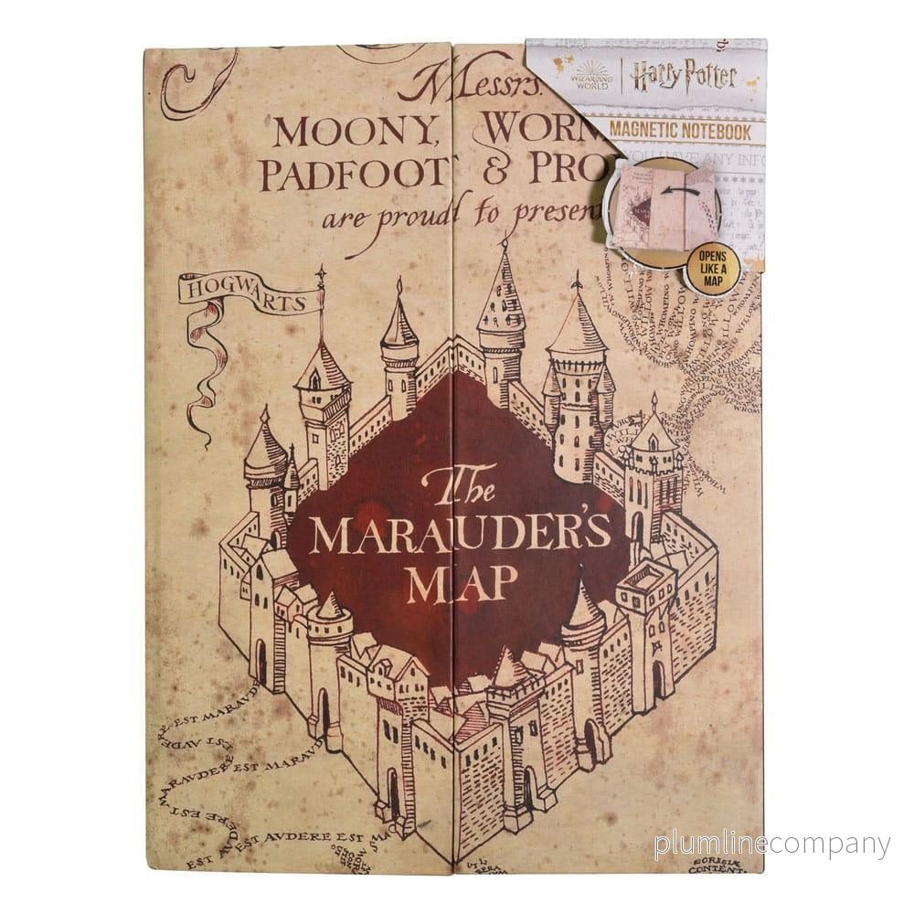 Harry Potter Magnetisk A5 Anteckningsbok - Marauders Karta - Bild 2